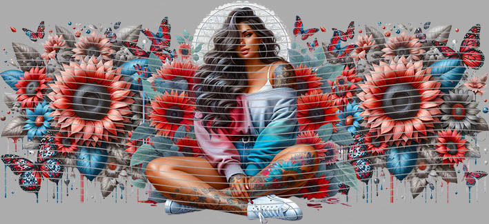 16oz Sunflower Girl-SU-546